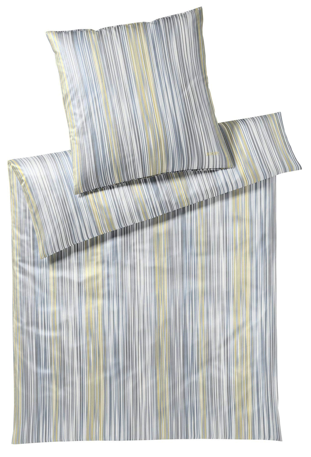Joop! Bettwäsche Pinstripe Lemon 1 Bettbezug 200 x 220 cm + 2 Kissenbezüge 80 x 80 cm, 1 Bettbezug 2