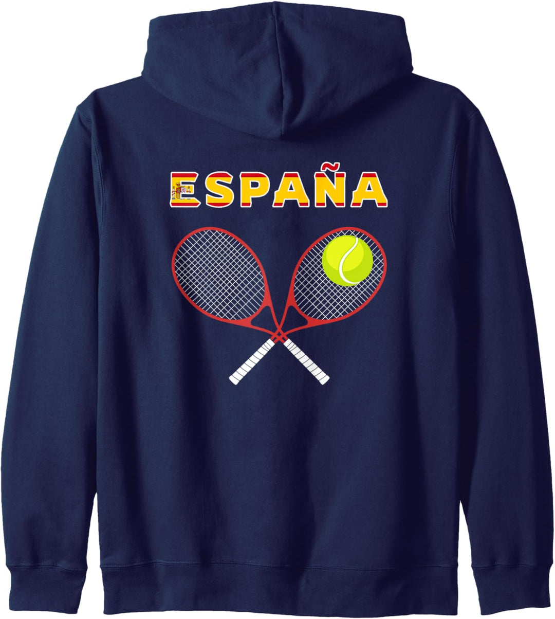 Spanien Tennisball, Schläger / Country Flag España Spieler Kapuzenjacke