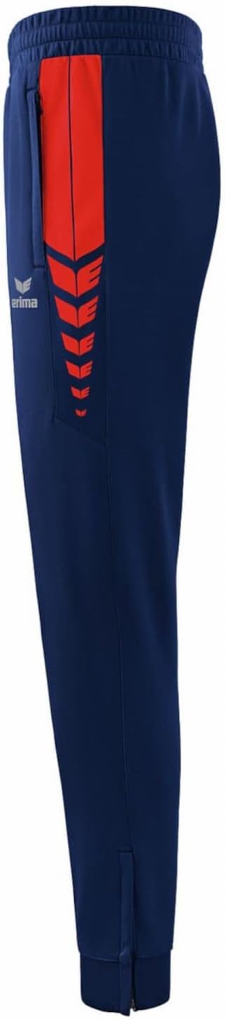 Erima Herren Trainingshose Six Wings Funktionelle M New Navy/Rot, M New Navy/Rot
