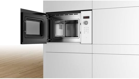Bosch BFL523MW1F, Serie 4, Mikrowelle, Einbaugerät, Weiss