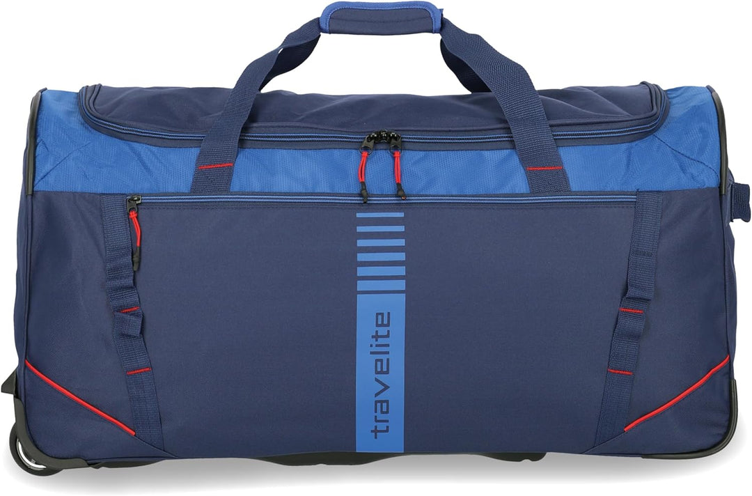 travelite 2-Rad Trolley Grösse L, Gepäck Serie BASICS ACTIVE: Weichgepäck Reisetasche mit Rollen im