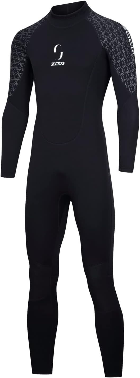 ZCCO, Herren-Neoprenanzug, 3-mm-Premium-Neopren, volle Ärmellänge, Taucheranzug für Spearfishing, Sc