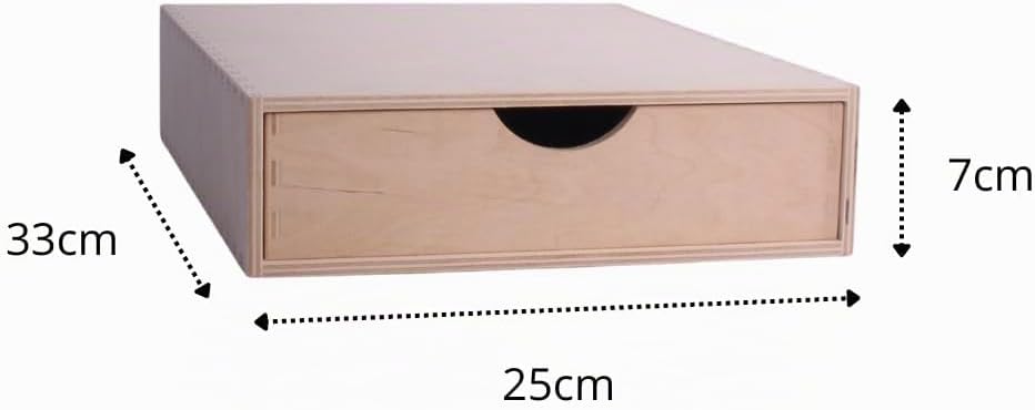 Schubladen-Box aus Holz – Elegante Minikommode für vielseitige Aufbewahrung | Premium Qualität, natü