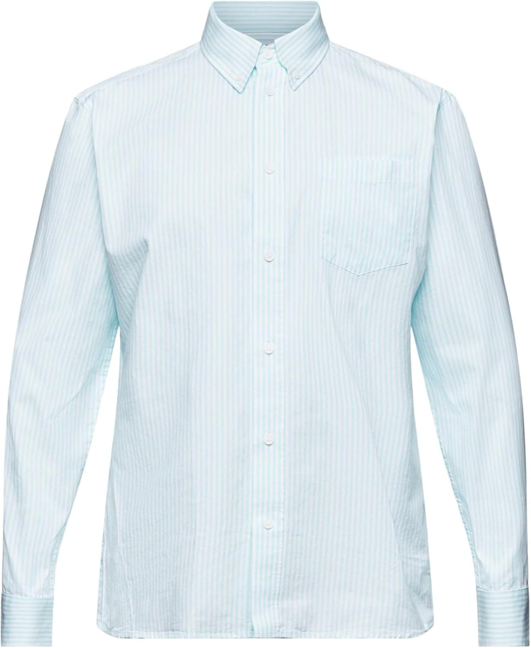 ESPRIT Herren Hemd L 390/Light Aqua Gre, L 390/Light Aqua Gre