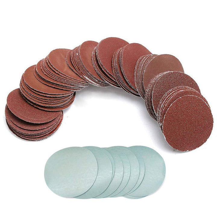 Saipor 100-teilig Schleifscheiben 75mm Schleifblätter Klett Schleifpapier Schleifscheibe, je10x 80 1