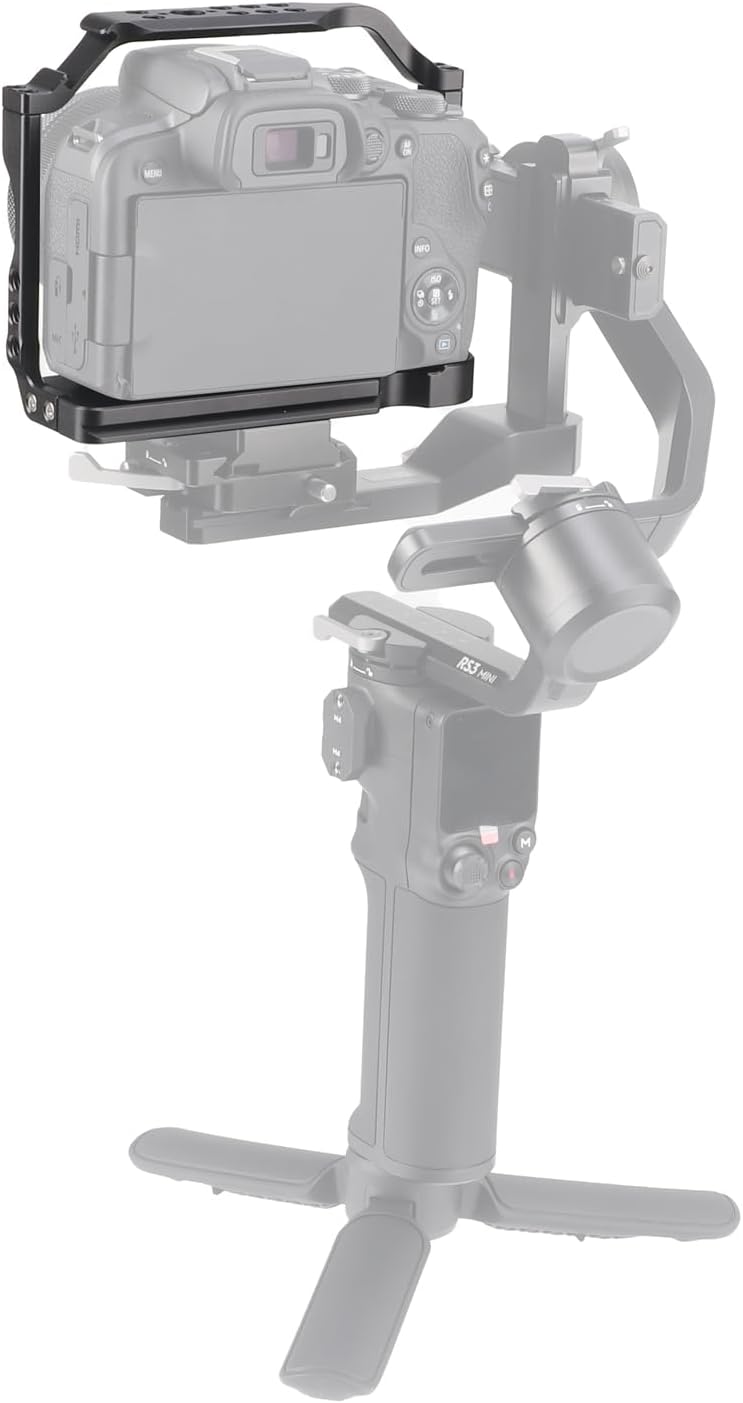 FOTGA Kamerakäfig mit Top Handle Griff Oben Handgriff für Canon EOS R10 Kamera, Aluminium Vlogging K