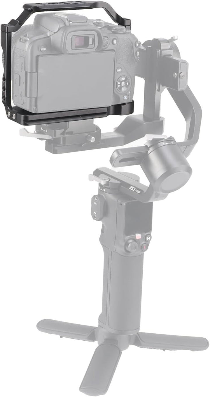 FOTGA Kamerakäfig mit Top Handle Griff Oben Handgriff für Canon EOS R10 Kamera, Aluminium Vlogging K