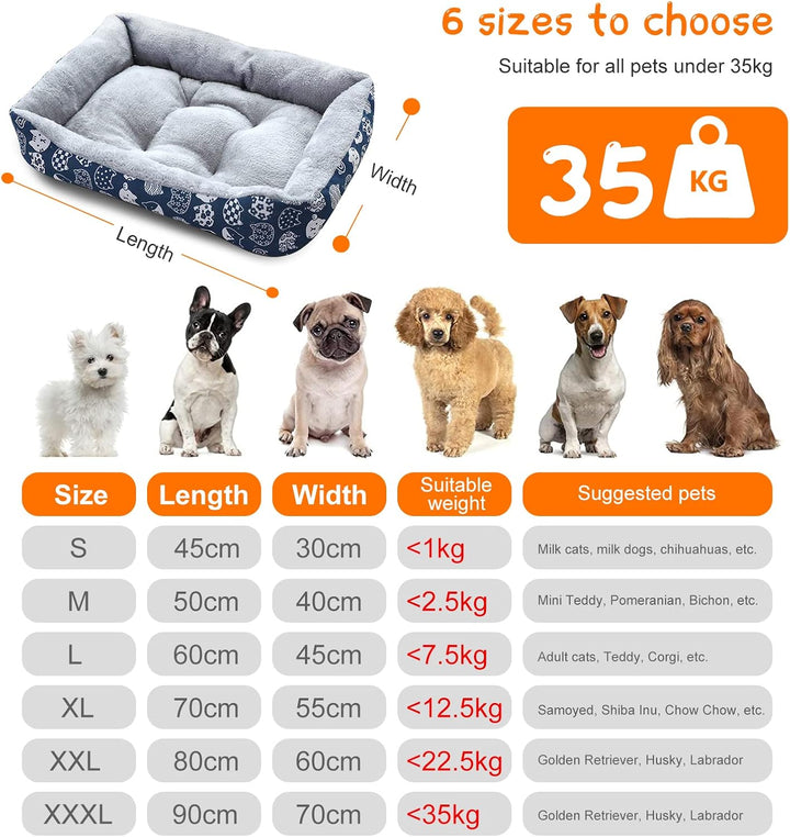 PETCUTE Haustierbett Hundesofa,Waschmaschinenfest Orthopädisches Hundebett für Kleine Hunde,Rutschfe