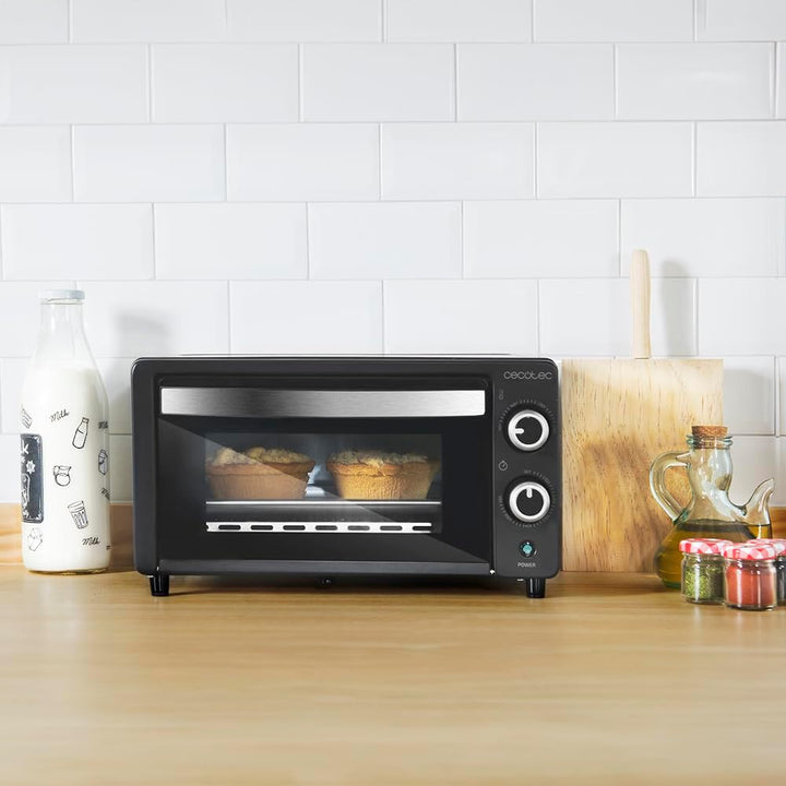 Cecotec Tischofen Bake&Toast 1090 Black, 10 L, 1000 W, 60-Minuten-Timer, Temperaturregelung bis zu 2