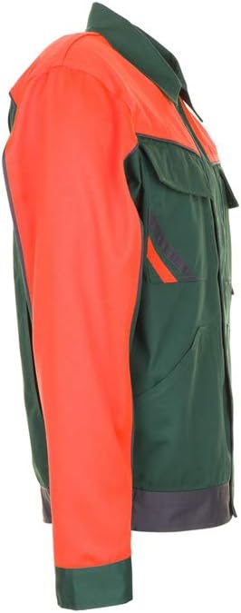 Planam Grösse 68 Herren Visline V1 Bundjacke grün orange schiefer Modell 2412