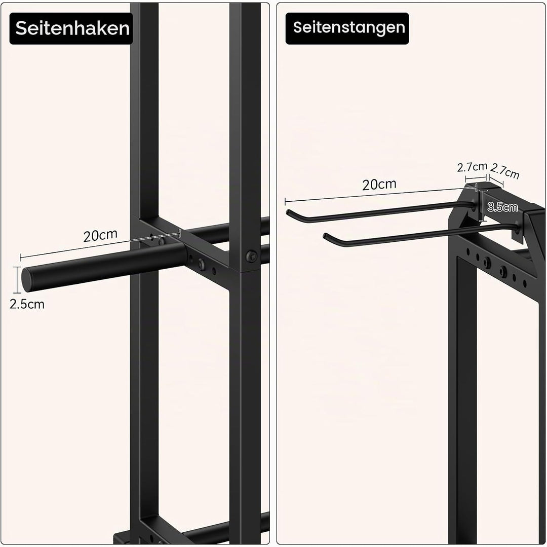 IMAYCC Verstellbarer Dreistöckiger 85x32x80CM Hantelständer- Gewichtslagerständer für Hanteln, Kettl