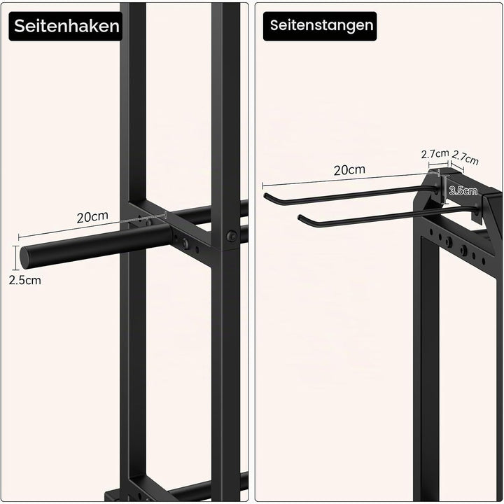 IMAYCC Verstellbarer Dreistöckiger 85x32x80CM Hantelständer- Gewichtslagerständer für Hanteln, Kettl