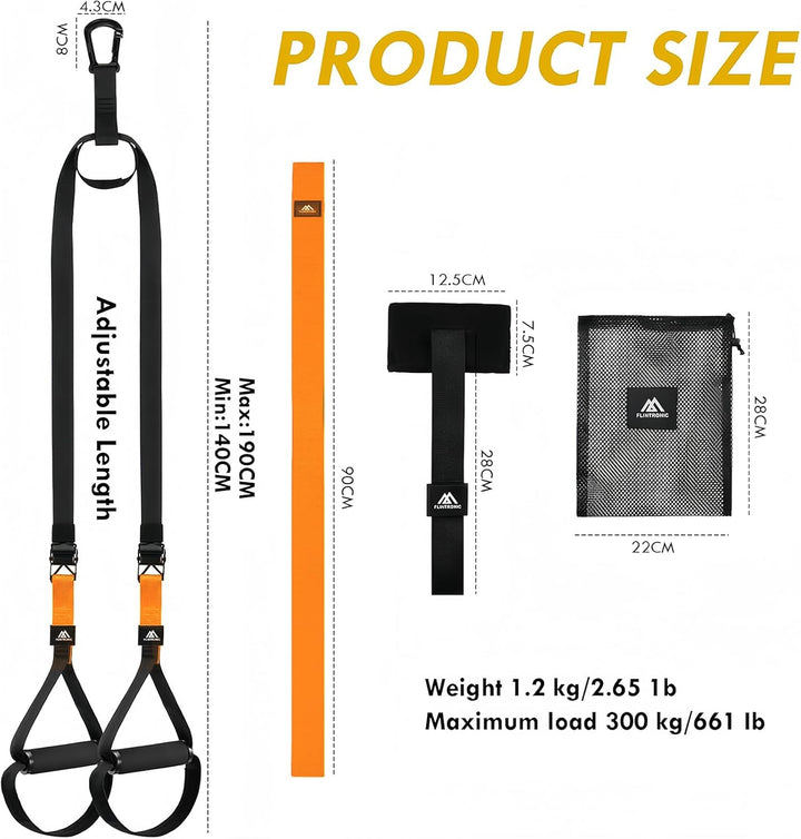 Flintronic Sling Trainer Set für EIN Ganzkörpertraining, Schlingentrainer, Schlingentrainer für Zuha