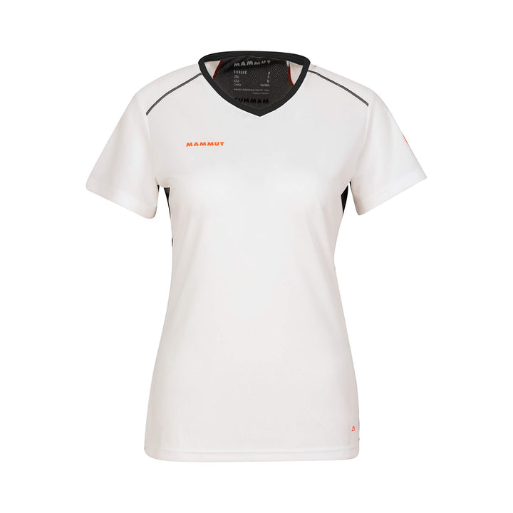 Mammut Sertig Women's T-Shirt L White/Black/Vibrant Orange, L White/Black/Vibrant Orange