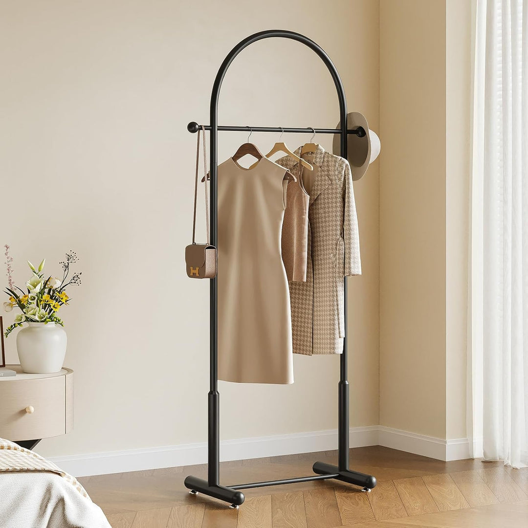 Schwerlast-Kleiderständer aus Metall – Bogenförmige platzsparende Garderobe für Kleidung & Accessoir
