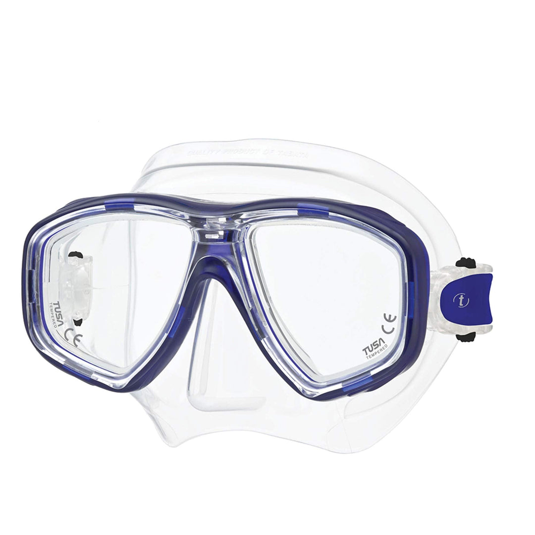 Tusa M-212 Ceos Clear Skirt Scuba Diving Mask - Cobalt Blue, Cobaltblau
