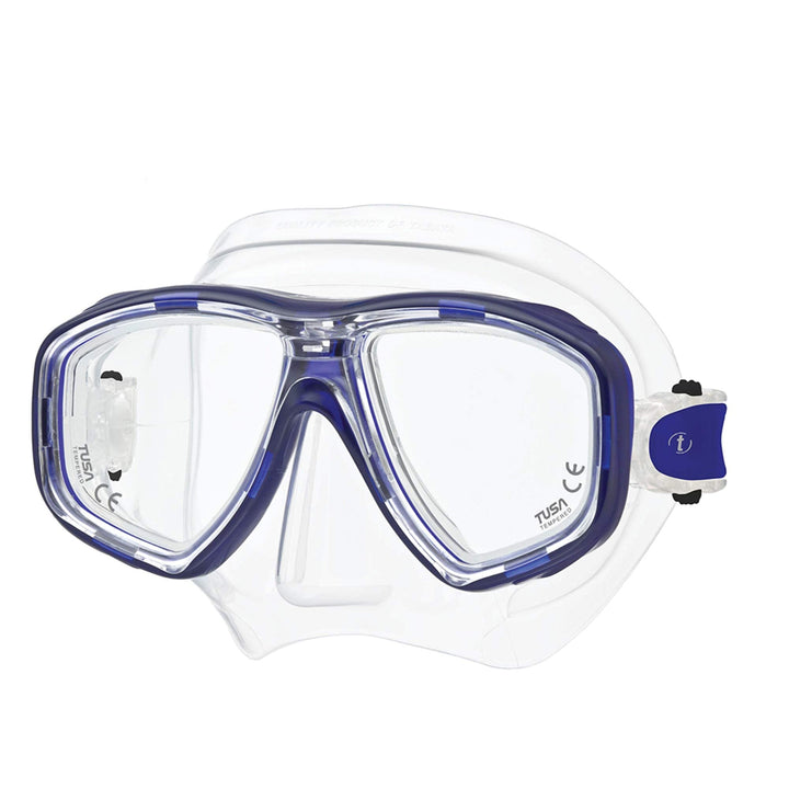 Tusa M-212 Ceos Clear Skirt Scuba Diving Mask - Cobalt Blue, Cobaltblau