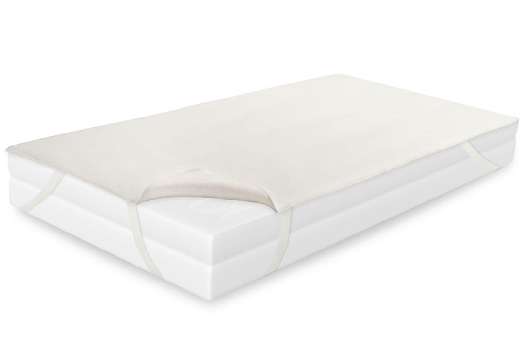 Matratzenschutz aus Molton 100% Baumwolle, Matratzenauflage/Matratzenschoner/Schutzbezug mit 4 Eckgu
