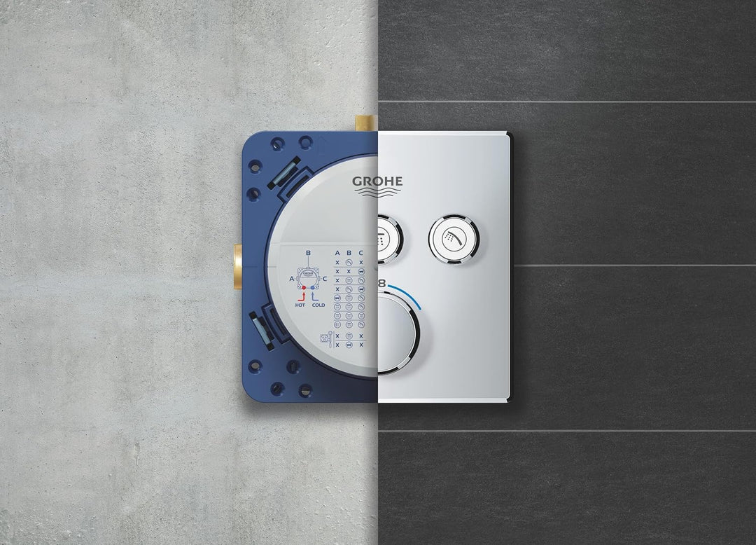 GROHE Rapido SmartBox | UP-Rohinstallation - Unterputz-Einbaukörper | 3 Abgänge 1/2 Zoll | 35600000,