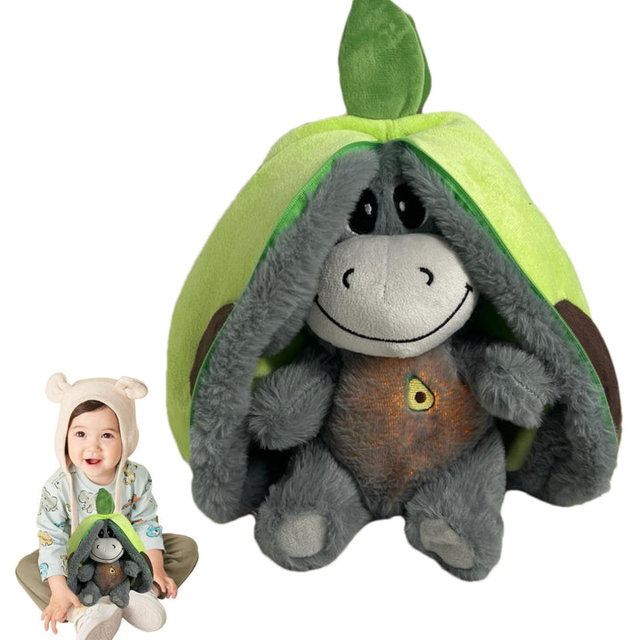 Atmendes Eselspielzeug,Atmendes Stofftier,Fruchtesel-Plüschtiere -Beruhigendes Kuscheltier-Plüschtie