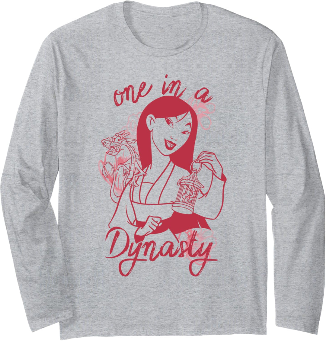 Disney Mulan One In A Dynasty Portrait Langarmshirt