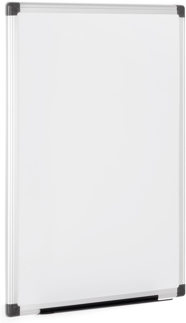 Bi-Office Maya Whiteboard - 60 x 45 cm - Melamin, mit Alurahmen und Stifteablage 60x45 cm, 60x45 cm
