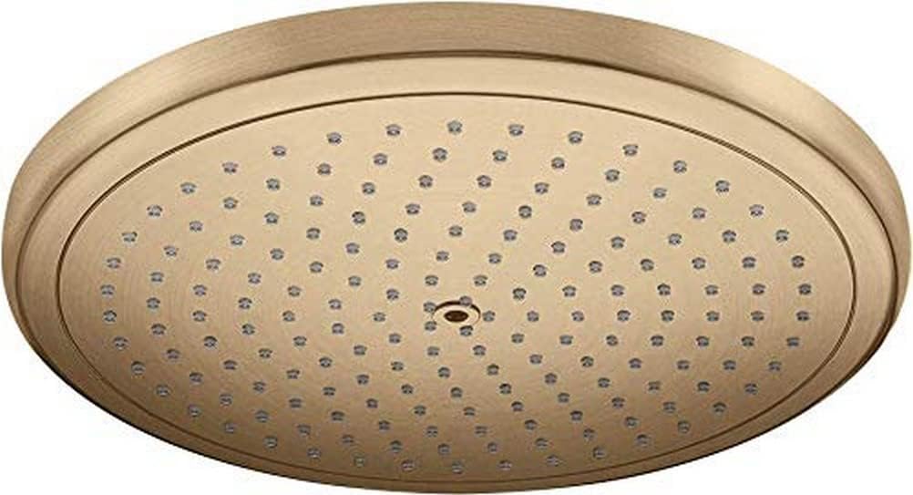 hansgrohe wassersparender Duschkopf Croma 280, Kopfbrause/Regendusche rund, 1 Strahlart, Brushed Bro