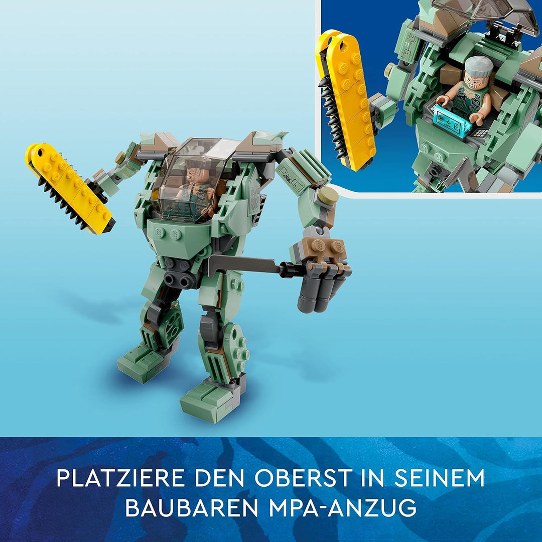 LEGO 75571 Avatar Neytiri und Thanator vs. Quaritch im MPA, baubares Action-Spielzeug mit Tierfigur