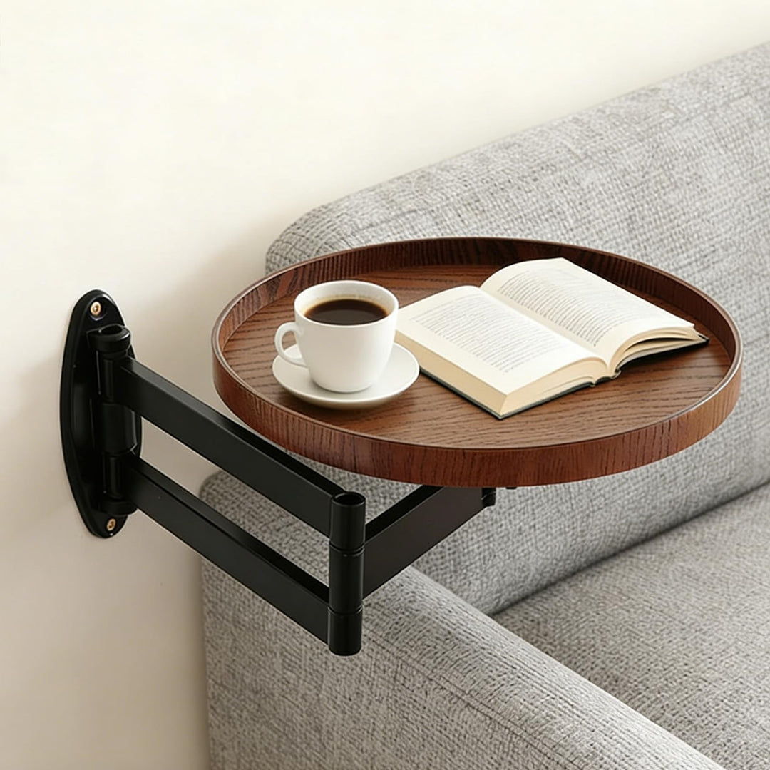 Rund Klapptisch Wand Holz Kleine Wandtisch Ausziehbar Klapptisch Platzsparend Schwebender Nachttisch