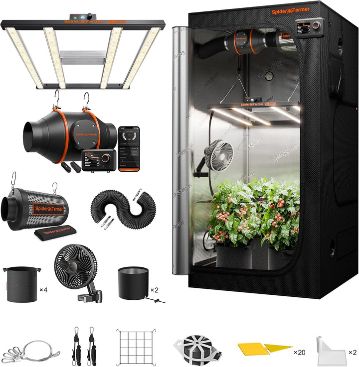 Spider Farmer Neuer 5L Luftbefeuchter und G3000 Growzelt Komplettset