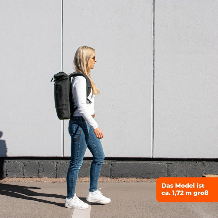LANGENBERG NAP Rucksack Rolltop | Premium Laptop Rucksack mit cleverer Fächeraufteilung inkl. atmung
