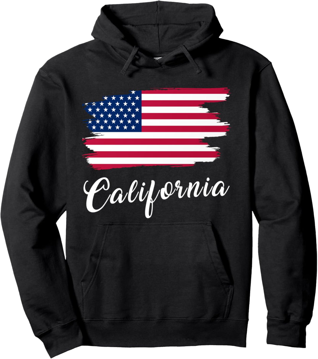 Flagge Kalifornien USA Pullover Hoodie