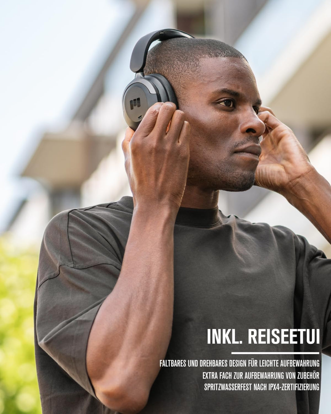 MIIEGO MOOVE 55 Silence - Hybrid Active Noise Cancellation - Over-Ear Kopfhörer - 70 Std. akkulaufze