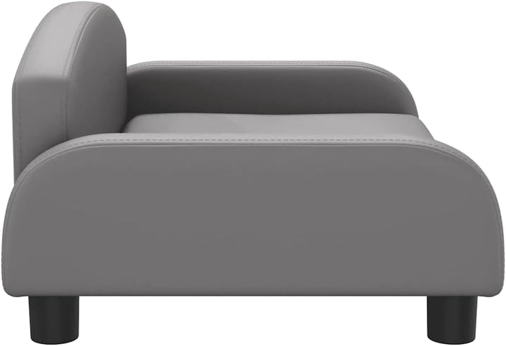 vidaXL Kindersofa Grau 70x45x30 cm Kunstleder 70 x 45 x 30 cm Grau, 70 x 45 x 30 cm Grau