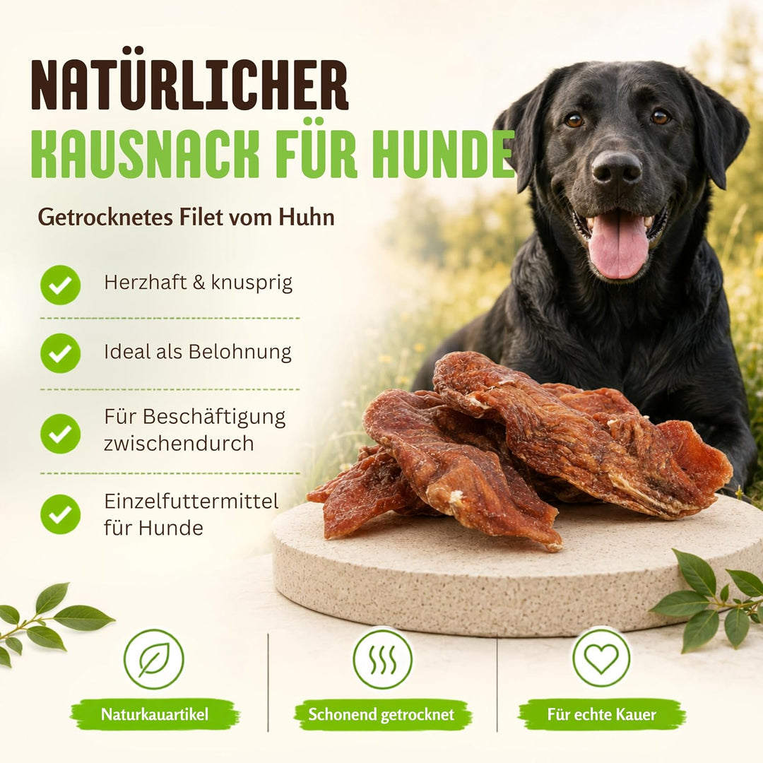 Grobys Hähnchenfilet - getrocknete Hähnchenbrust, Verpackungseinheit:1 Kilogramm, 1 Kilogramm