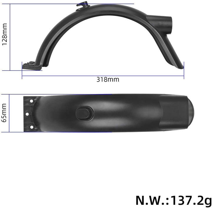 myBESTscooter - Kickscooter Kotflügel hinten für Xiaomi 4 Elektroroller