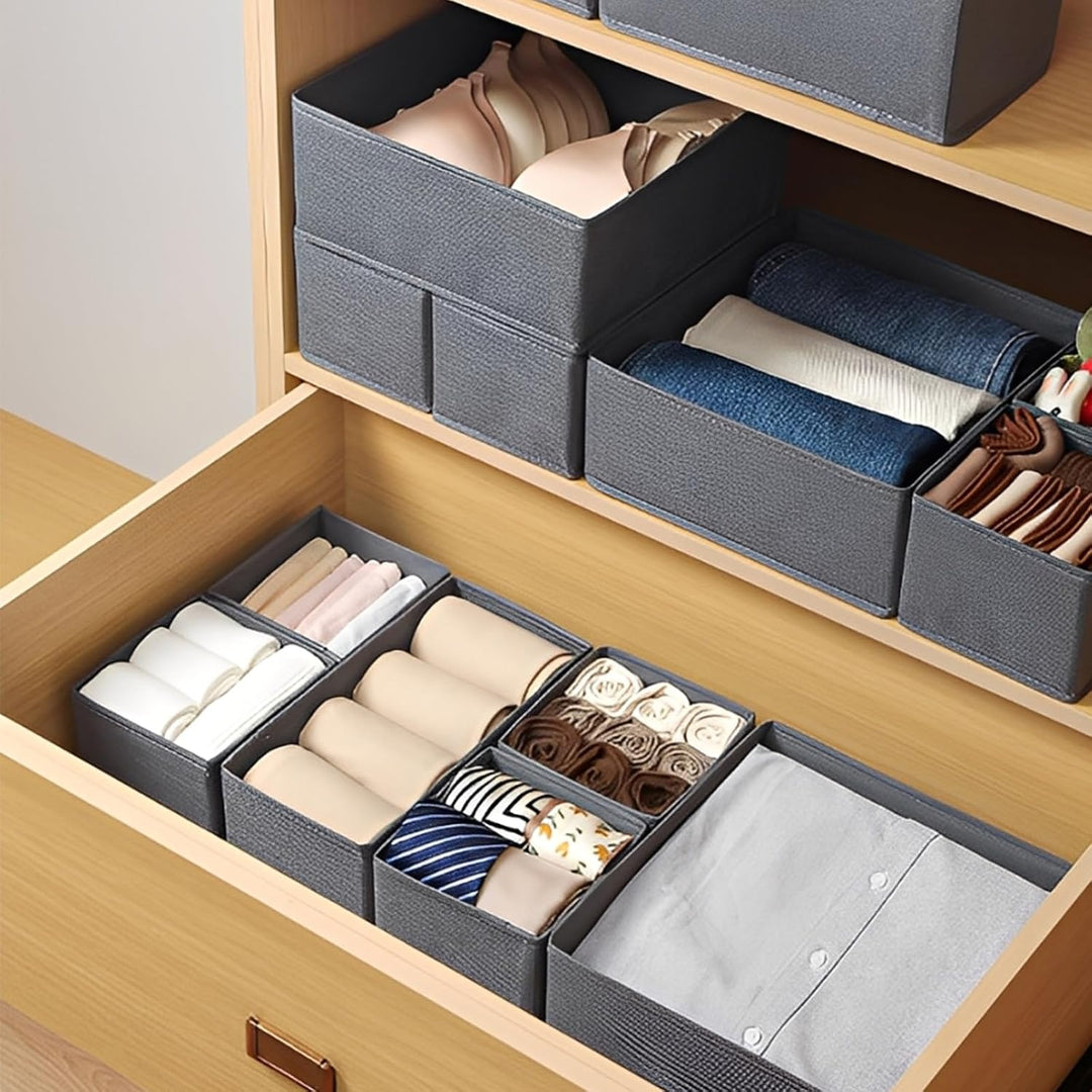STARVAST 8 Stück Kleiderschrank Organizer Schubladen Ordnungssystem Faltbare Stoff Aufbewahrungsbox