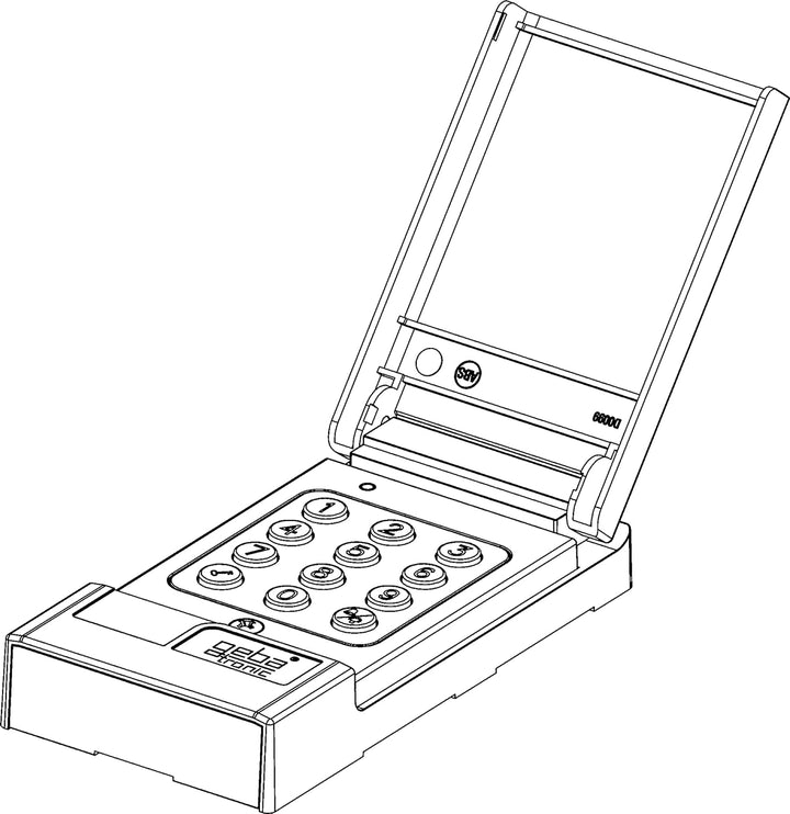 Geba Cody Compact, Lichtgrau, Schwarz