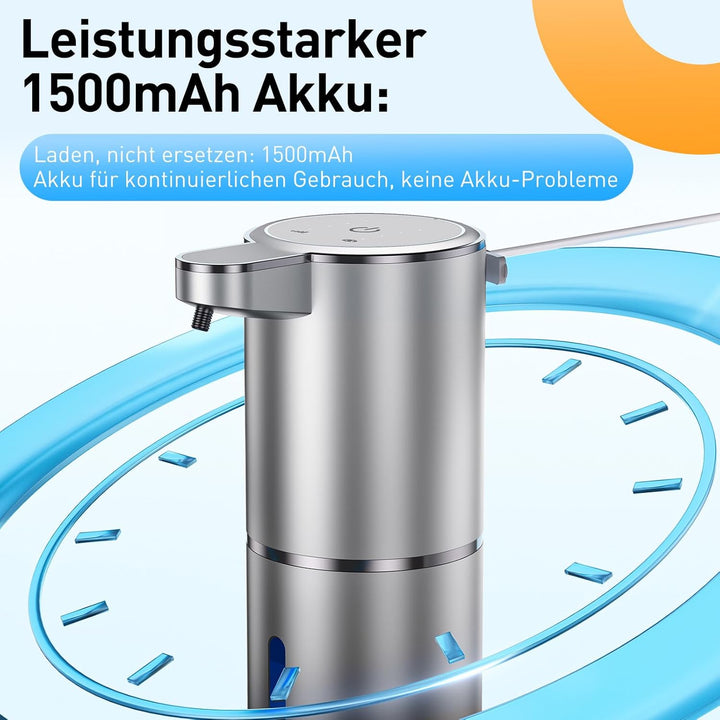 Seifenspender Automatisch Wandbefestigung mit Sensor Infrarot,380ml Elektrischer Seifenspender ohne