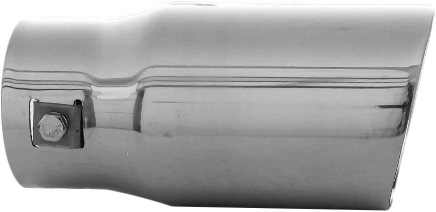 Auspuffblende Endrohr Auspuff Universell Schalldampf Edelstahl Rund bis 58mm Chrom AutoHobby
