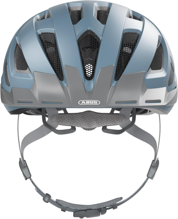 ABUS Stadthelm Urban-I 3.0 - Fahrradhelm mit Rücklicht, Schirm und Magnetverschluss - für Damen und
