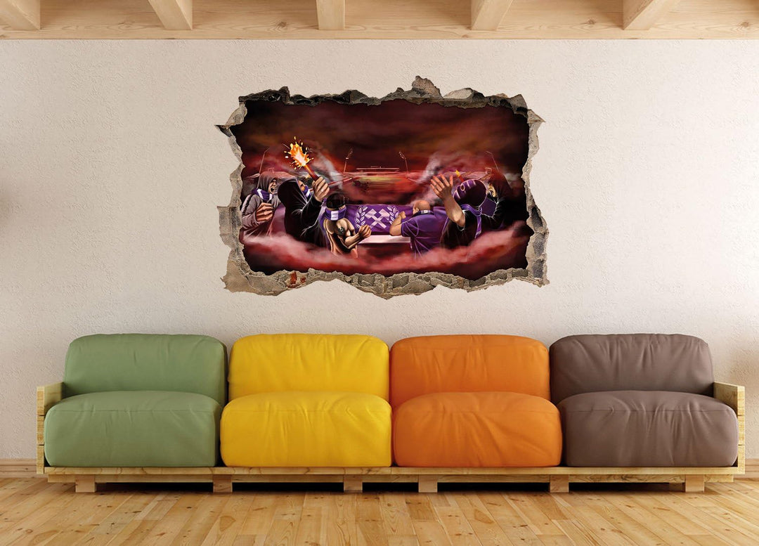 Ultras AUE, 3D Wandsticker Format: 62x42cm, Wanddekoration