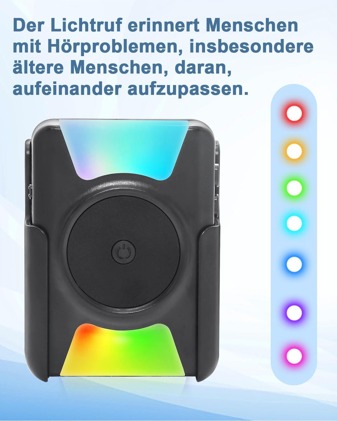 Notrufknopf FüR Senioren SOS Alarm Notruf Knopf Wasserdicht Pflegeruf Batterieversion Vibrations-Pag
