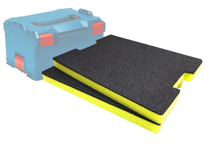 Shadow Foam L-Boxx Einsätze [Doppelpack] für Bosch L-Boxx 102-374 Schaumstoff für Sortimo Modular We