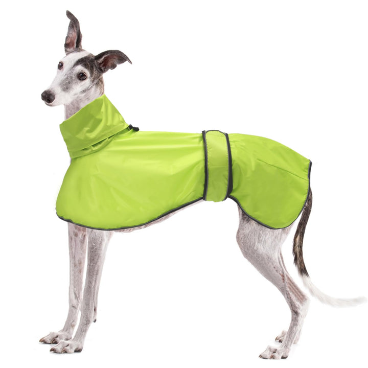 Geyecete Windhund Leicht Hundejacke Regenjacke, Hunderegenmantel Wasserdicht Verstellbar Windhundeja