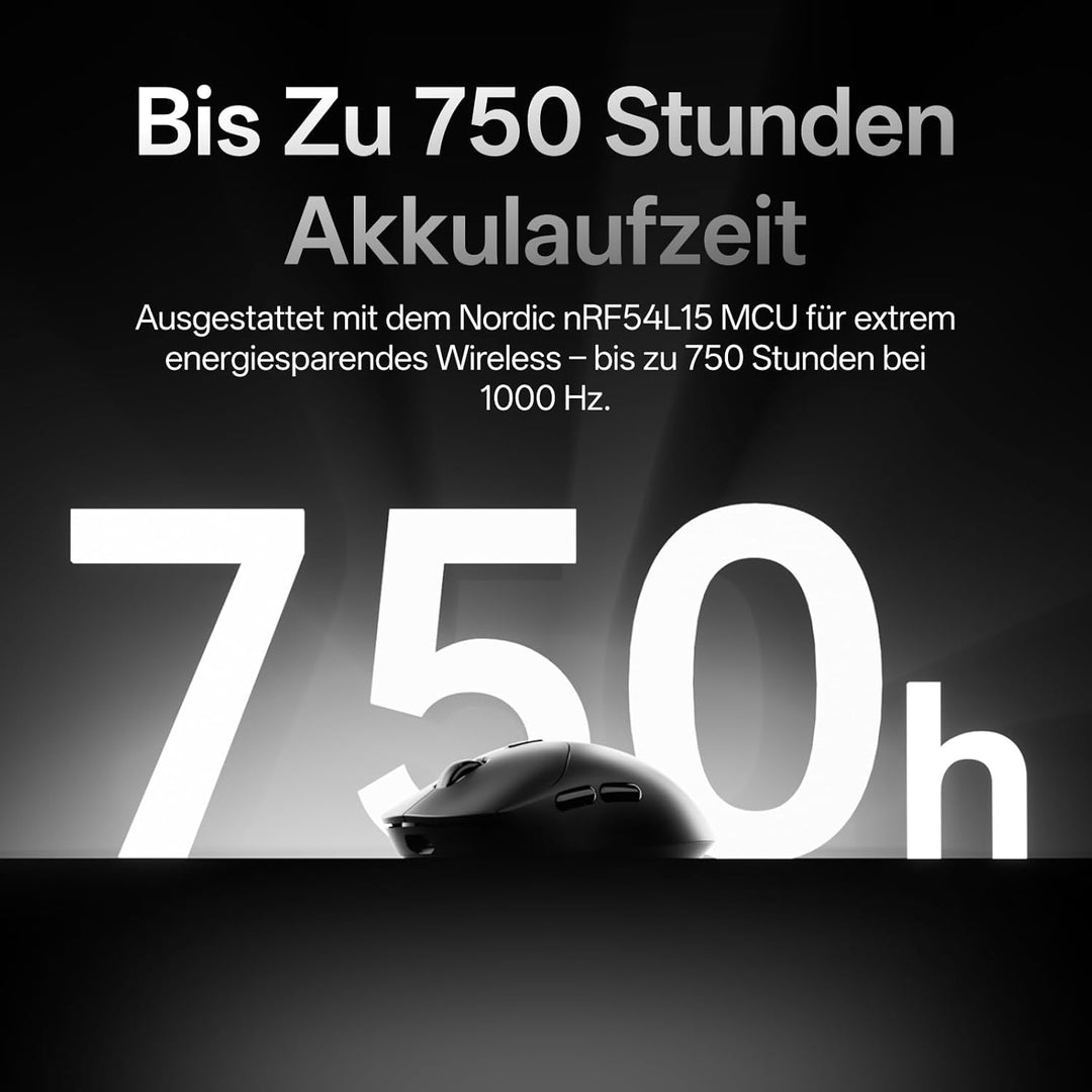 Rapoo VT2 Kabellose Gaming-Maus, 26K DPI Sensor, echte 8000Hz Abfragerate, 53g Ultraleicht, 750 Std.