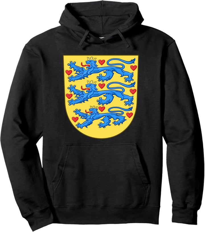 Dänemark Wappen mittelalterliches Wappenkunde Pullover Hoodie