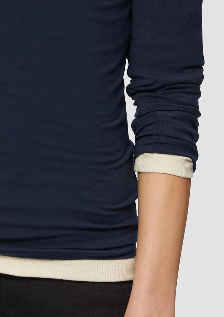 QS Weiches Longsleeve aus Lyocellmix XXL 5872, XXL 5872