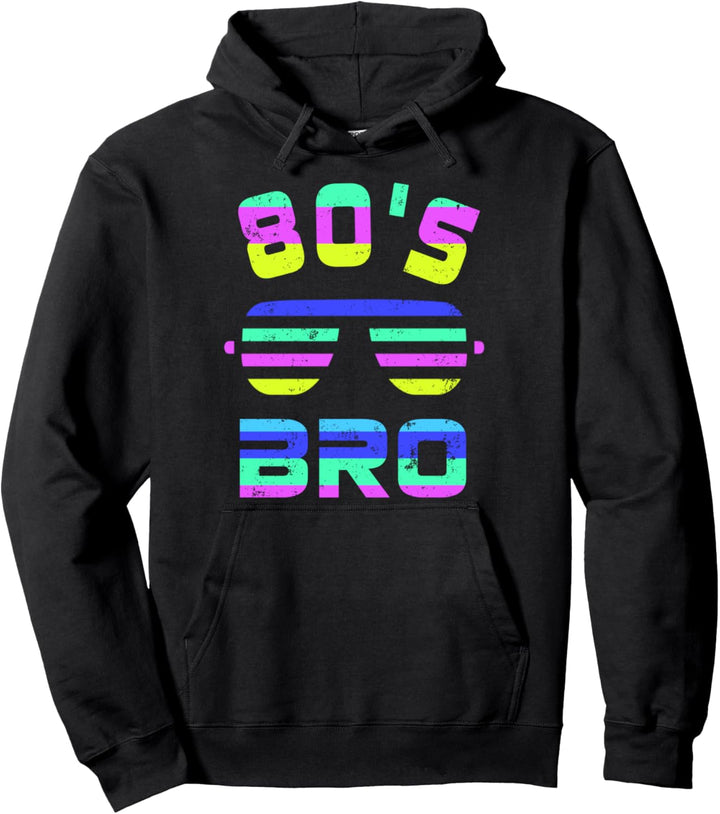 80s bro, Design für 80er Jahre Party Pullover Hoodie