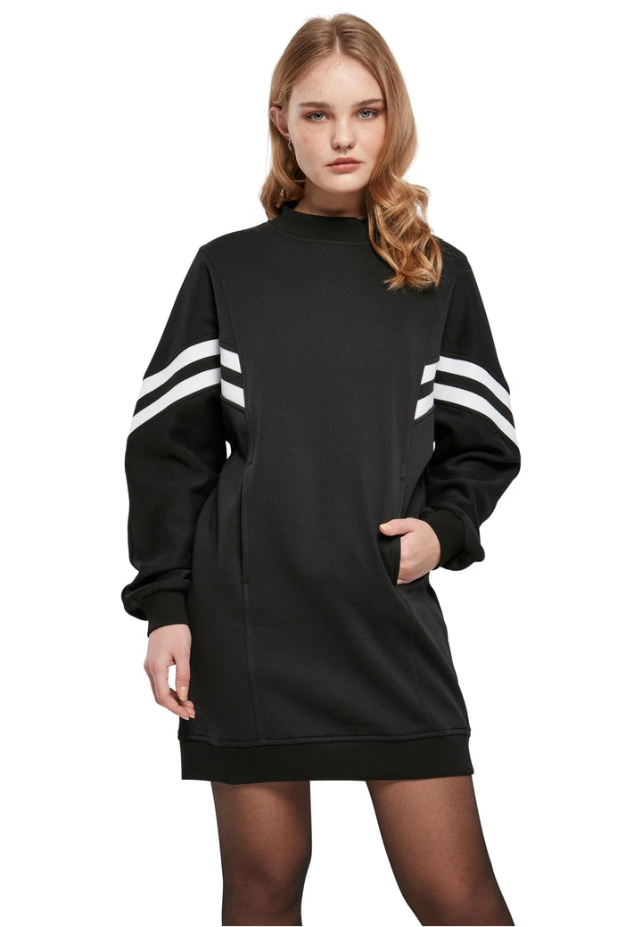 Urban Classics Damen Ladies Oversized College Sweat Dress M Schwarz, M Schwarz